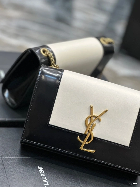 Repzbay REP leather bag small YSL Kate shoulder two-tone 0725